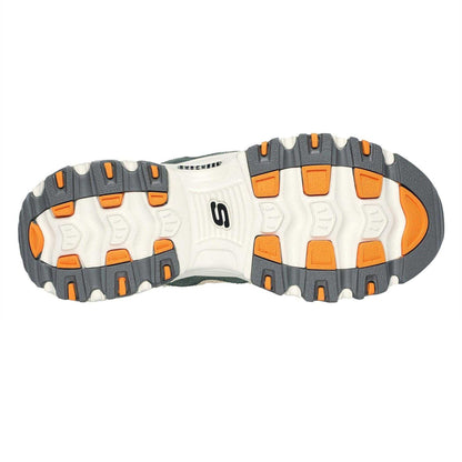 Off White-Green - Back - Skechers Childrens-Kids DLites Classic Trainers