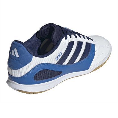 White-Blue-Silver - Back - Adidas Mens Sala Indoor Football Trainers