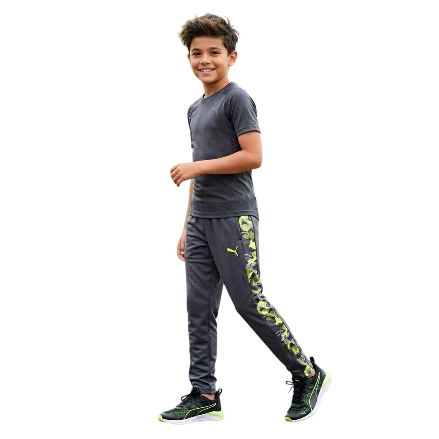 Purple - Side - Puma Childrens-Kids Training Tracksuit Bottoms