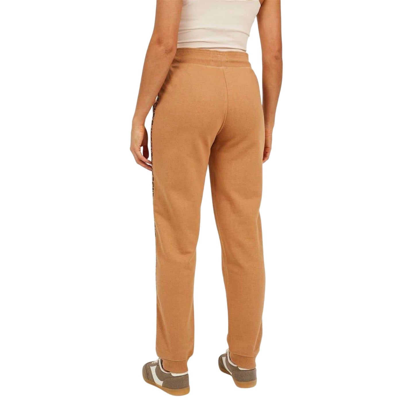 Leopard - Back - Brave Soul Womens-Ladies Leopard Print Joggers