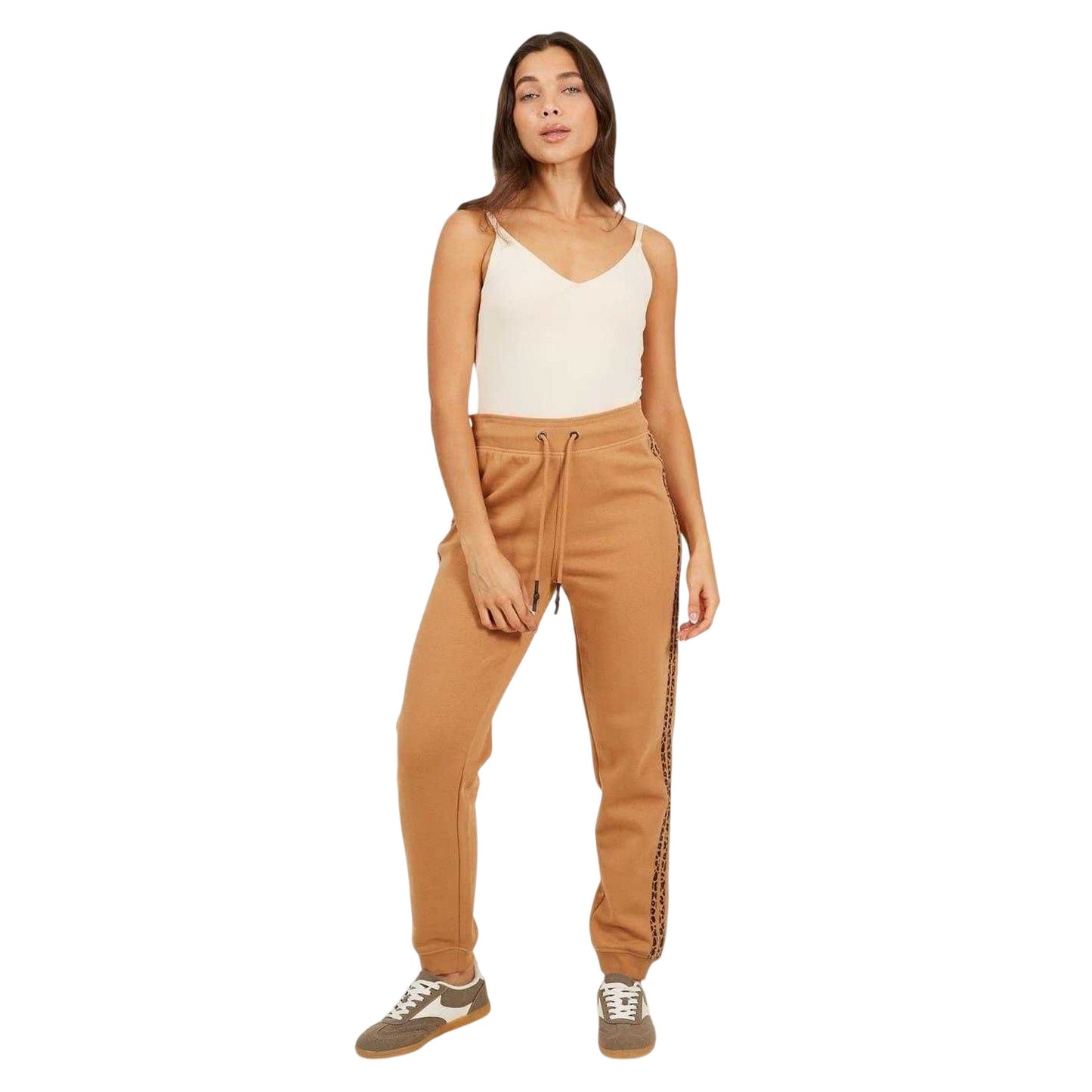 Leopard - Lifestyle - Brave Soul Womens-Ladies Leopard Print Joggers