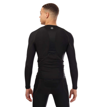 Black - Back - Skins Mens Series-3 Long-Sleeved T-Shirt
