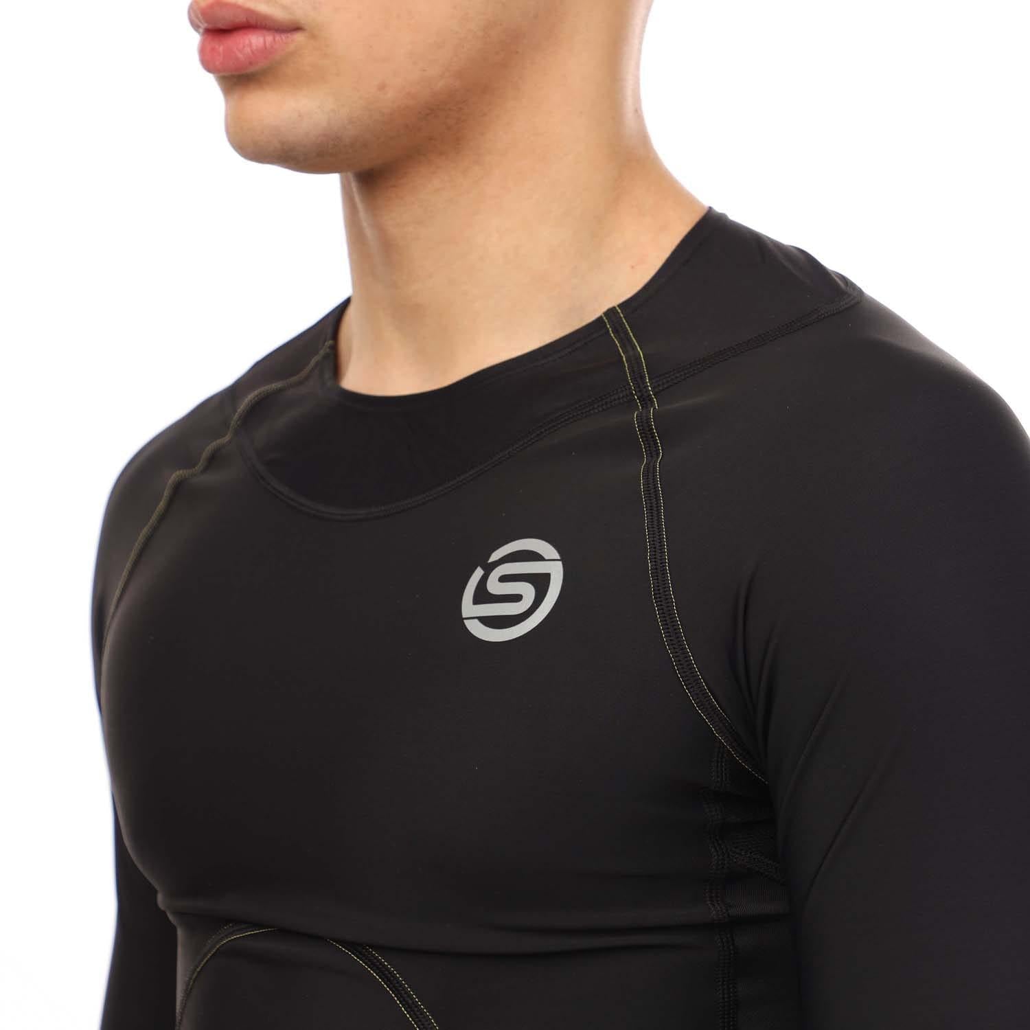 Black - Side - Skins Mens Series-3 Long-Sleeved T-Shirt
