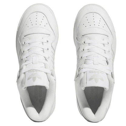 White - Lifestyle - Adidas Womens-Ladies Rivalry Leather Trainers
