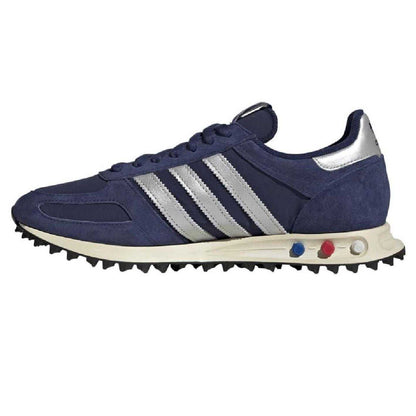 Dark Blue - Side - Adidas Womens-Ladies OG Leather Trainers