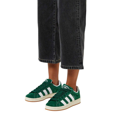 Dark Green-White - Lifestyle - Adidas Womens-Ladies Campus 00s Suede Trainers