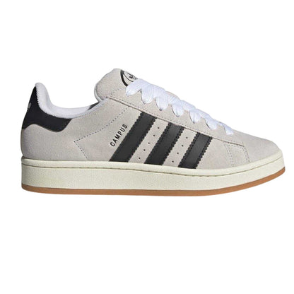 White-Black - Front - Adidas Womens-Ladies Campus 00s Suede Trainers