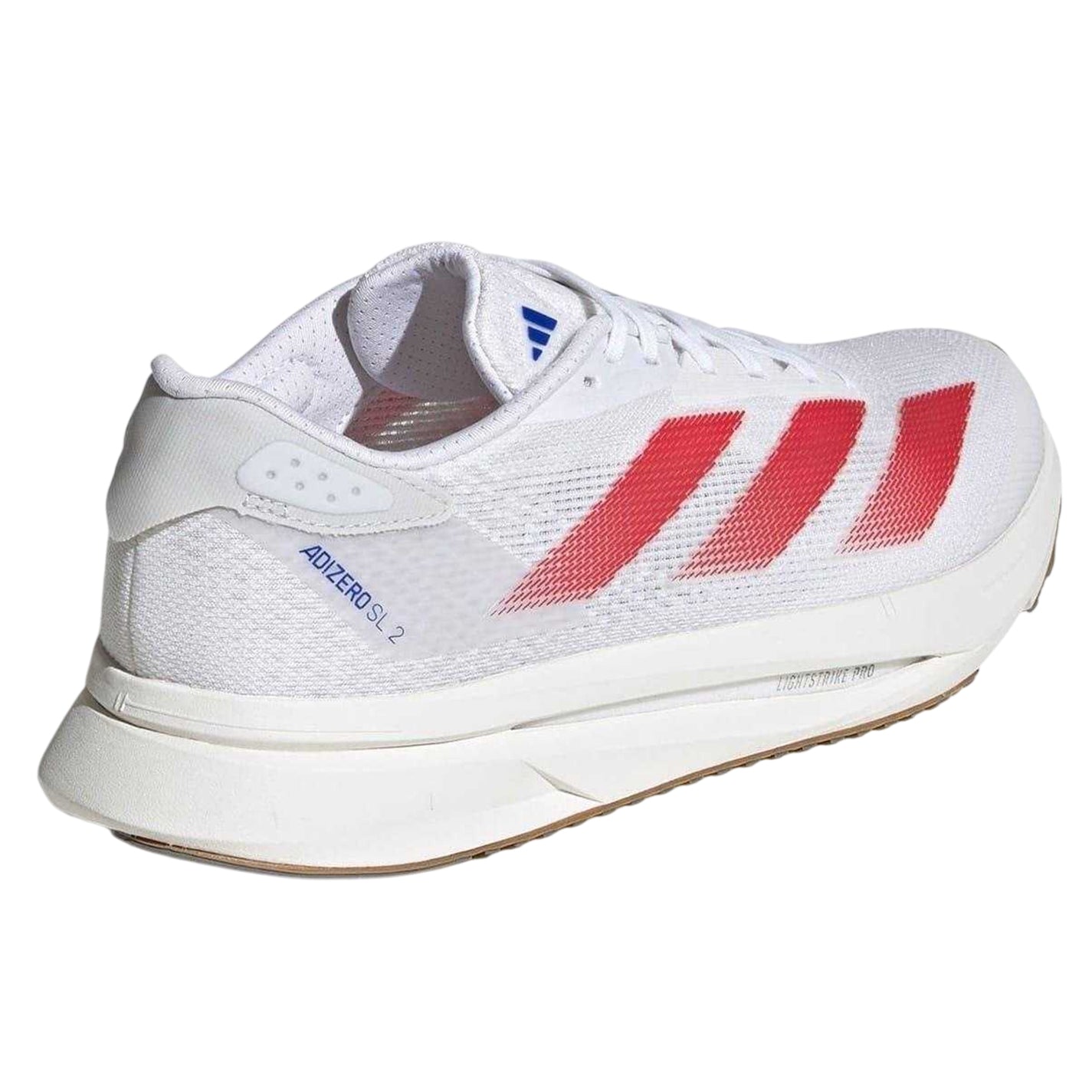 White-Red - Back - Adidas Womens-Ladies Adizero SL2 Running Trainers