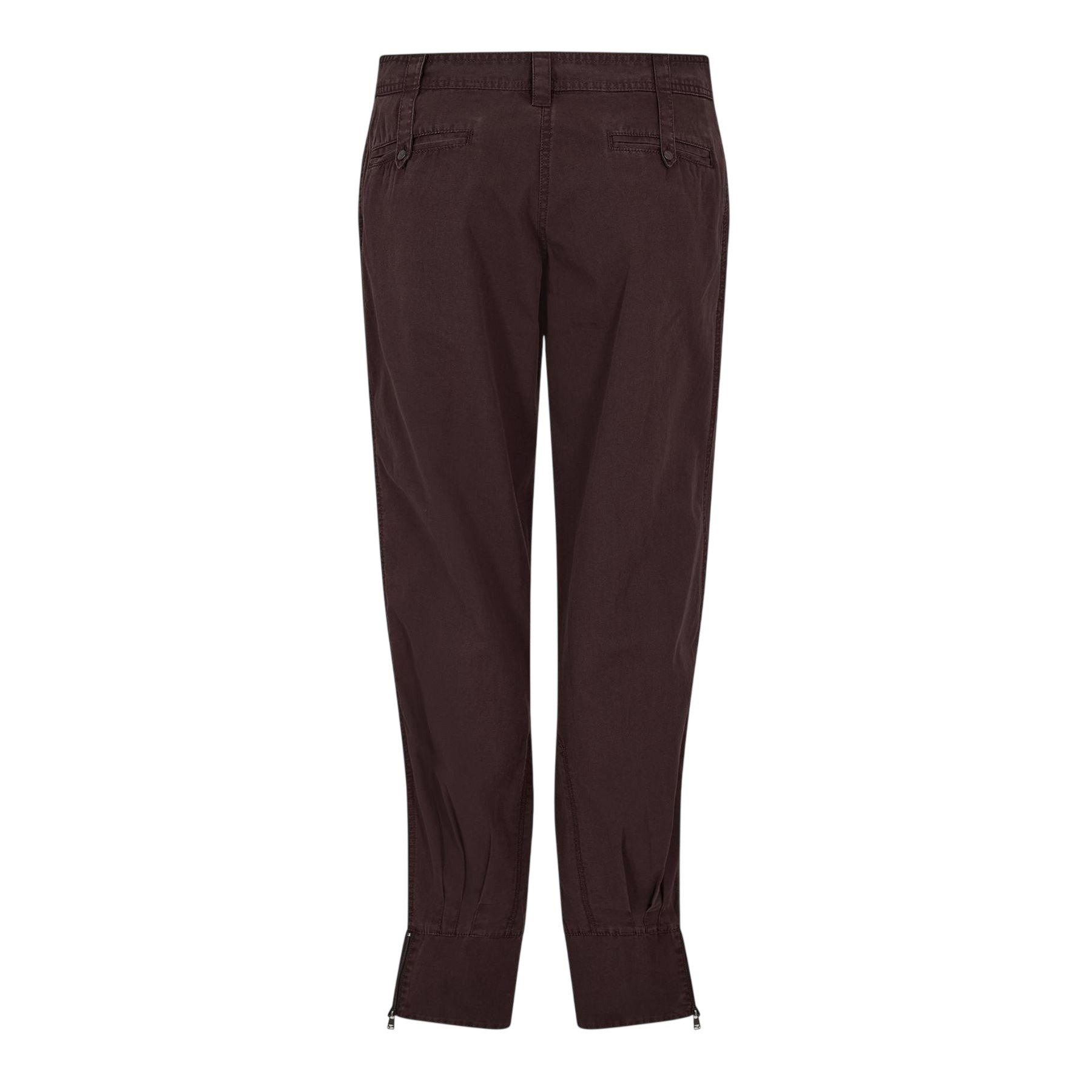 Brown - Back - Puma Womens-Ladies Straight Leg Trousers