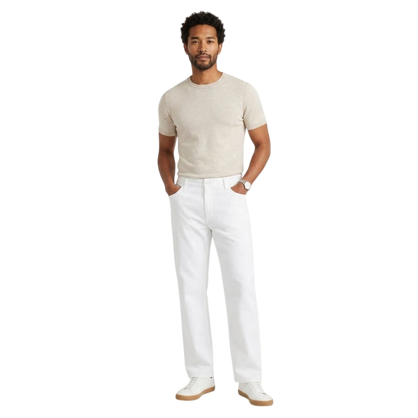 White - Side - Puma Mens Tailored Trousers