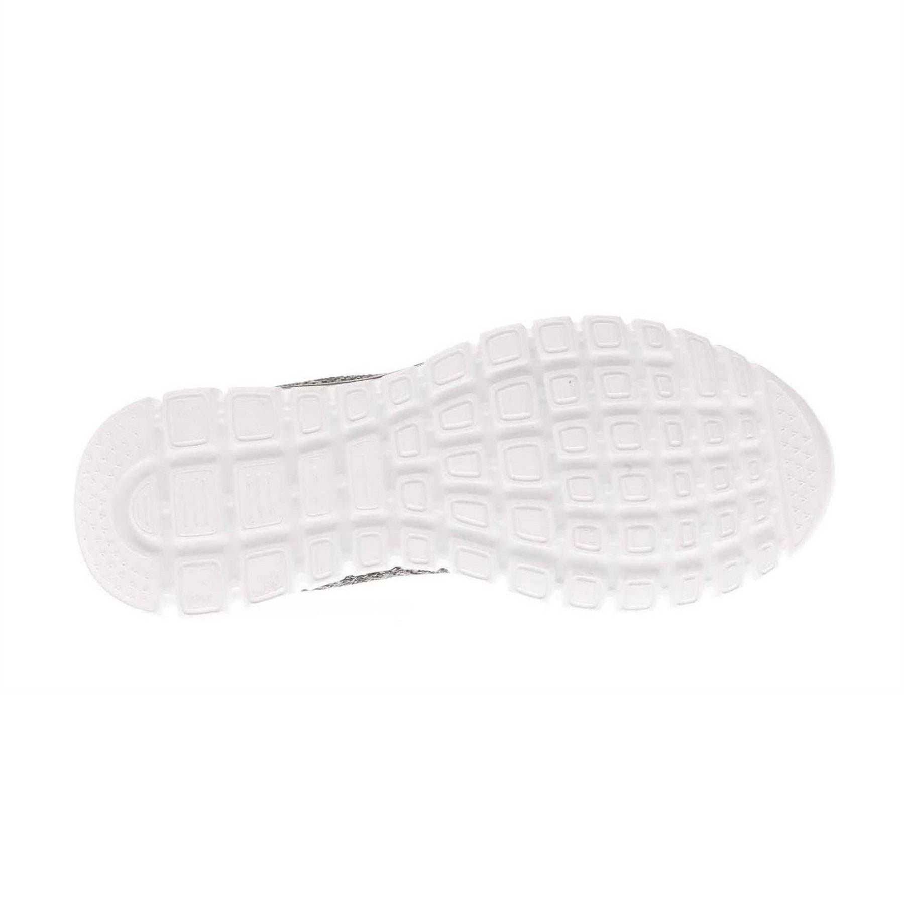 Black-White - Side - Skechers Womens-Ladies Graceful Twisted Fortune Trainers
