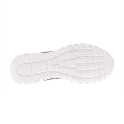 Black-White - Side - Skechers Womens-Ladies Graceful Twisted Fortune Trainers