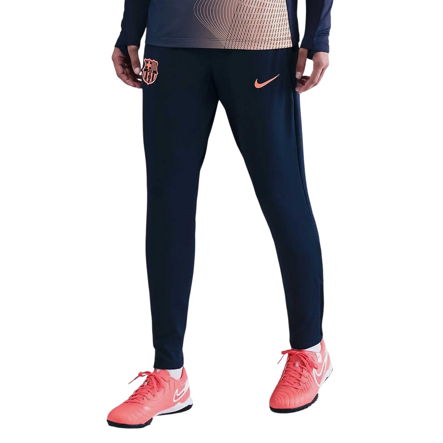 Blue-Orange - Front - Nike Womens-Ladies Strike FC Barcelona Tracksuit Bottoms