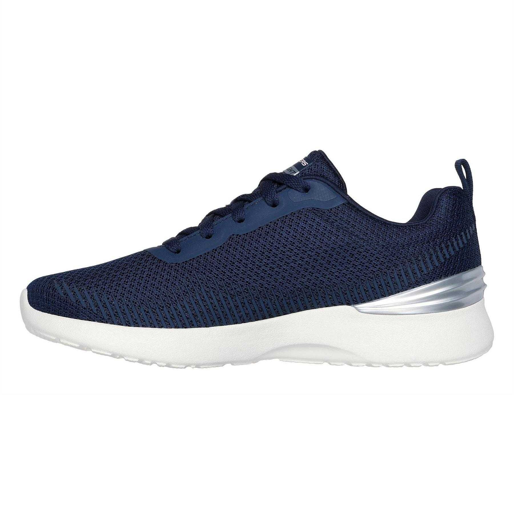 Navy - Back - Skechers Womens-Ladies Skech-Air Trainers