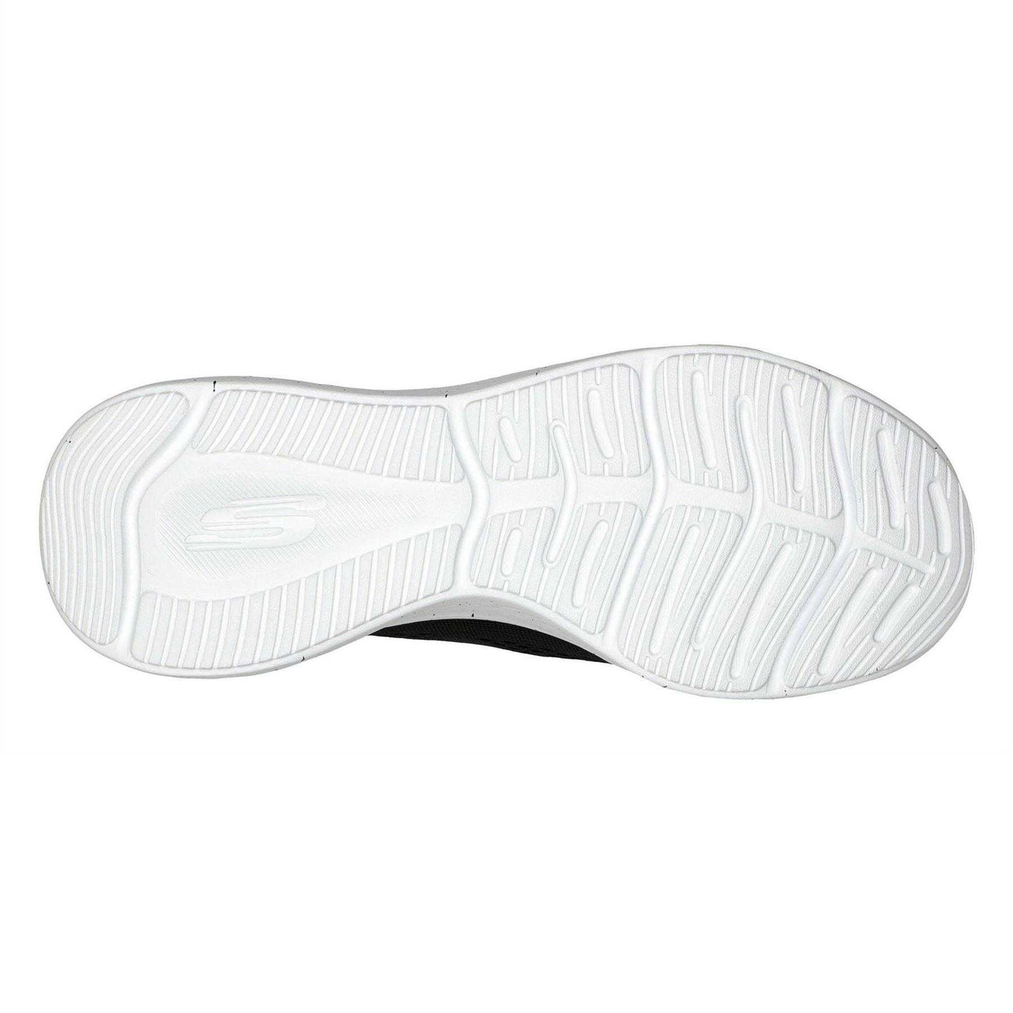 Black-White - Side - Skechers Womens-Ladies Skech-Lite Pro Mesh Trainers