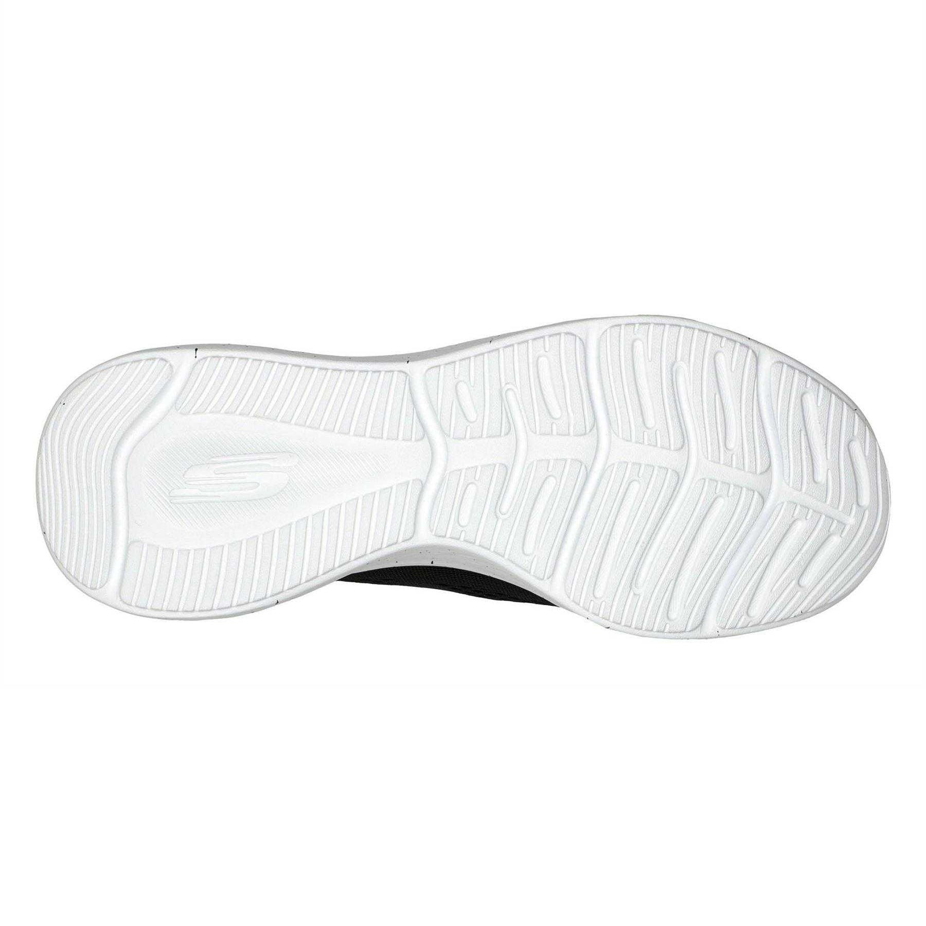 Black-White - Side - Skechers Womens-Ladies Skech-Lite Pro Mesh Trainers