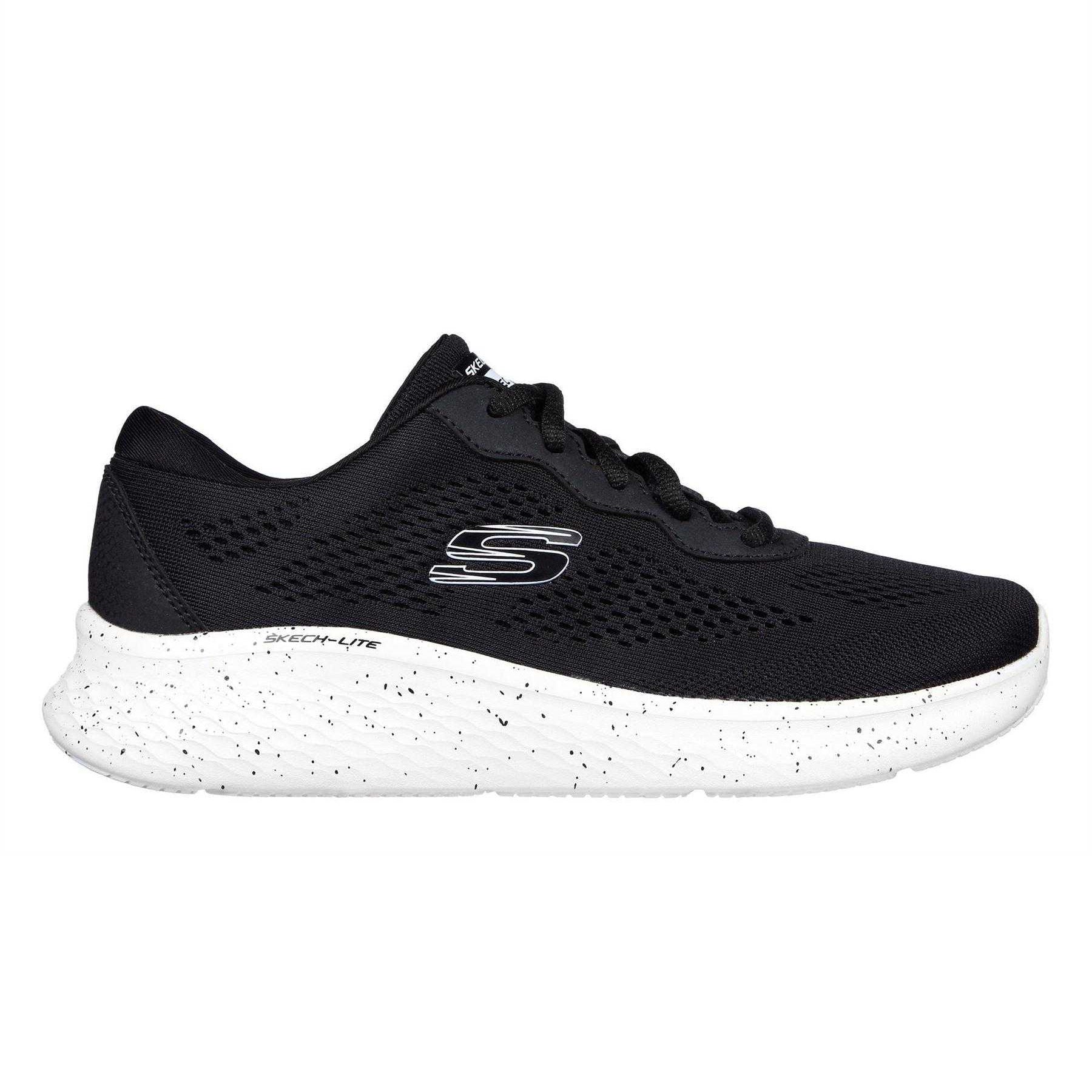 Black-White - Front - Skechers Womens-Ladies Skech-Lite Pro Mesh Trainers