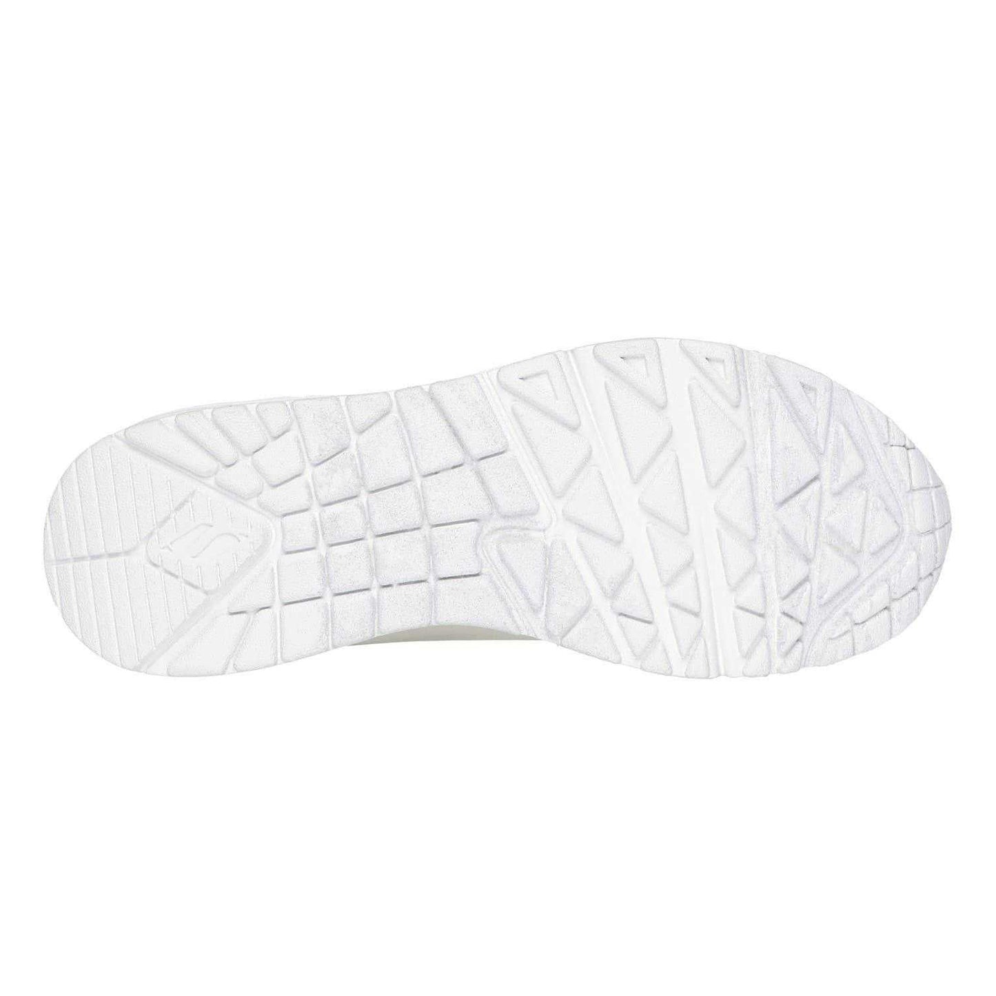 Beige-Leopard - Side - Skechers Womens-Ladies Uno Stand On Air Hidden Wedge Trainers