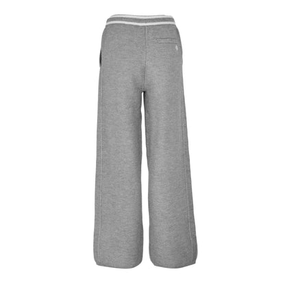 Grey - Back - The Couture Club Womens-Ladies Knitted Trousers