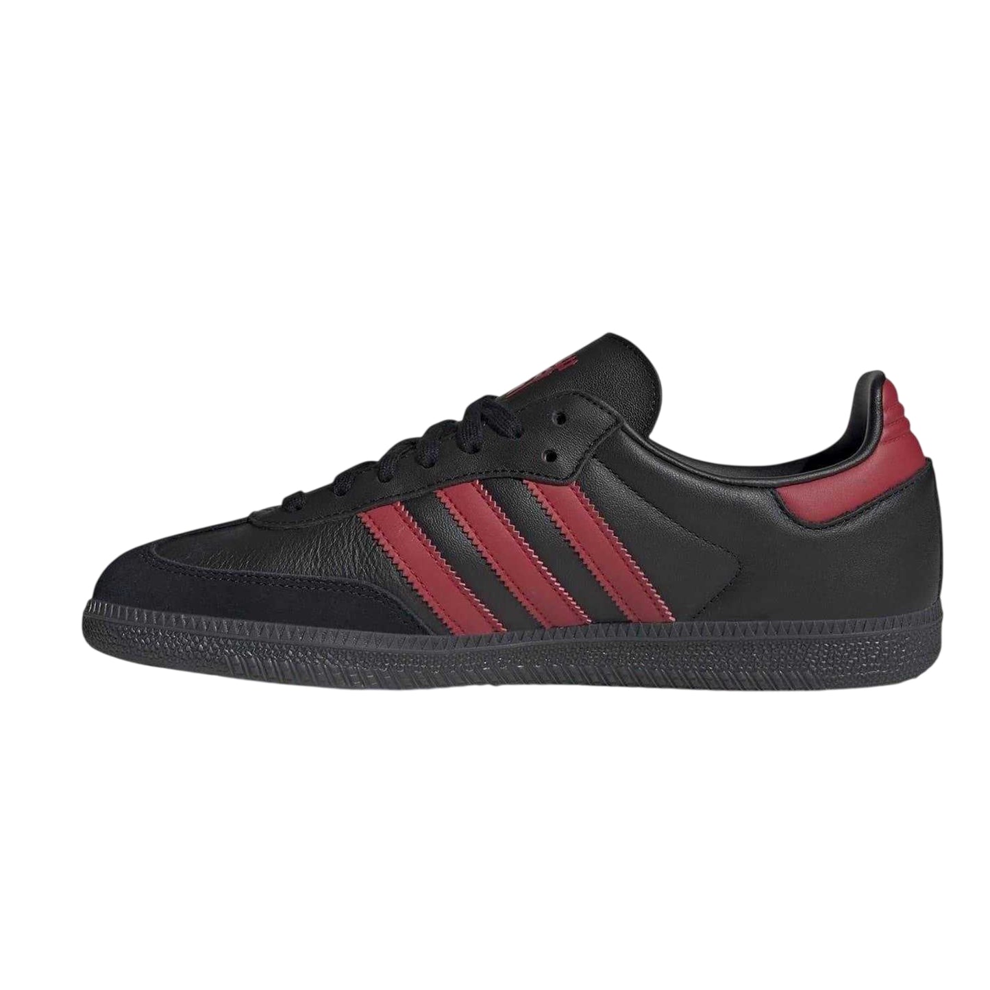 Black-Red - Back - Adidas Mens Samba Club Juventus FC Leather Trainers