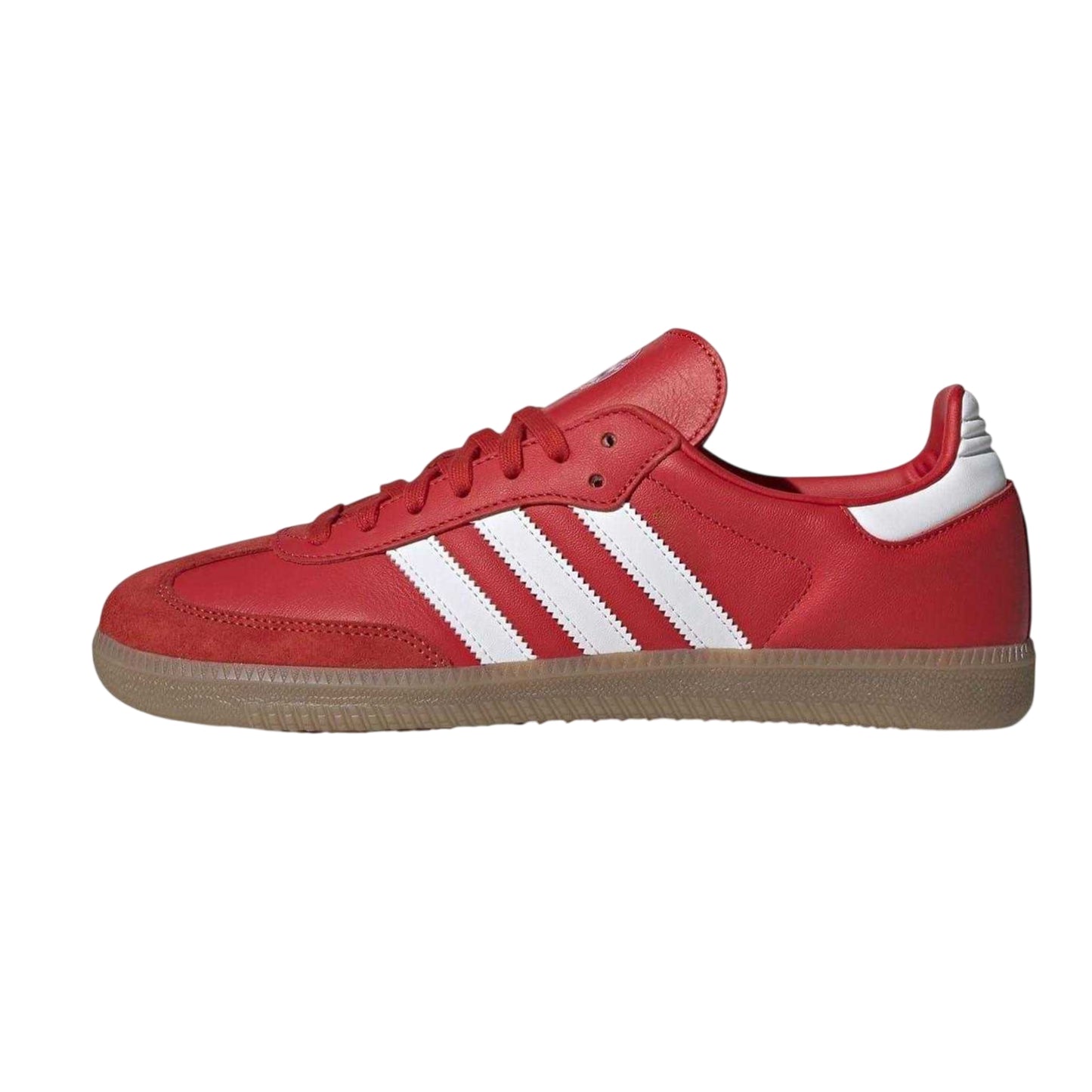 Red-Gum - Back - Adidas Mens Samba Club Juventus FC Leather Trainers