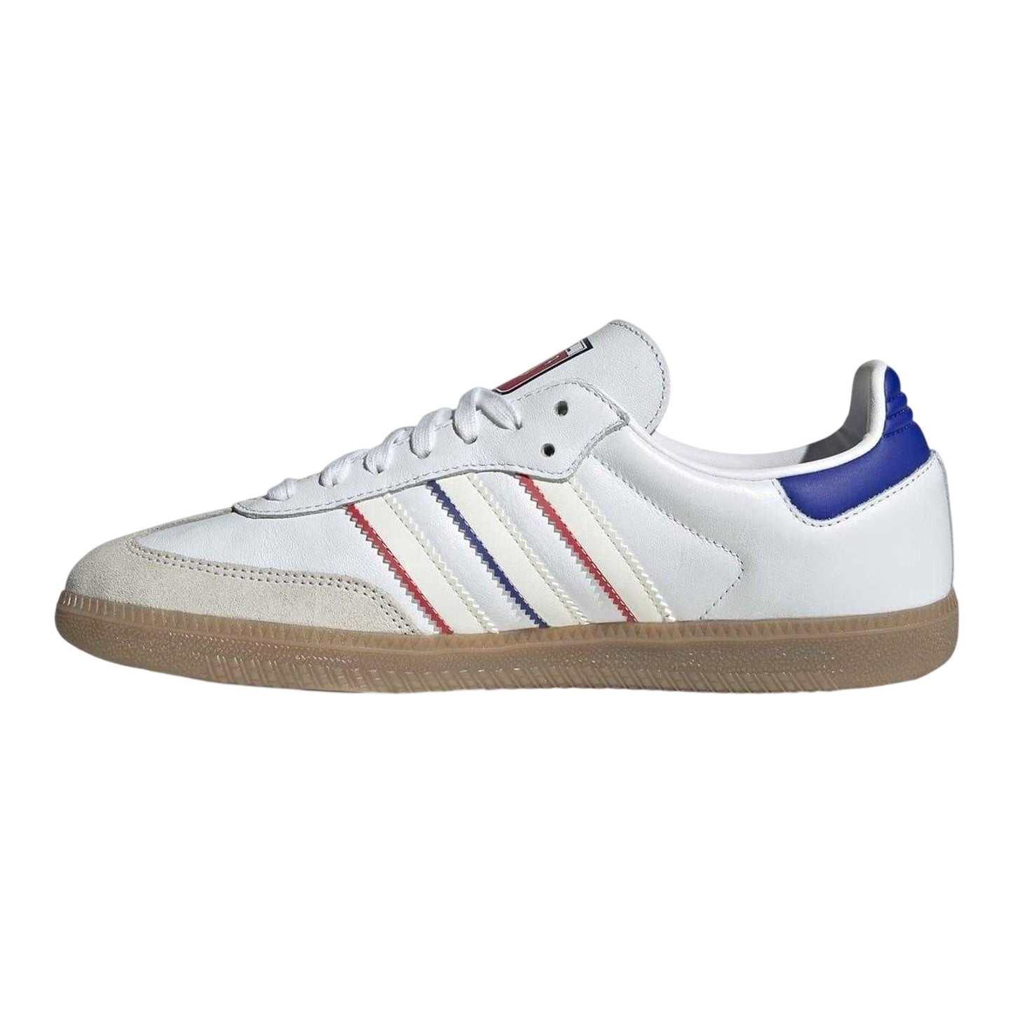 White-Blue-Red - Side - Adidas Mens Samba Club Juventus FC Leather Trainers
