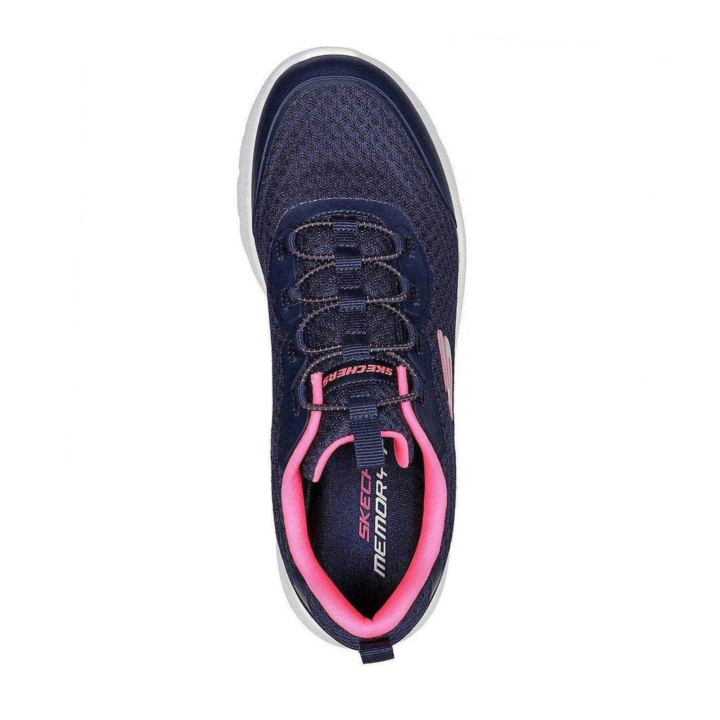 Navy-Hot Pink - Lifestyle - Skechers Womens-Ladies Dynamight 2.0 Social Orbit Trainers