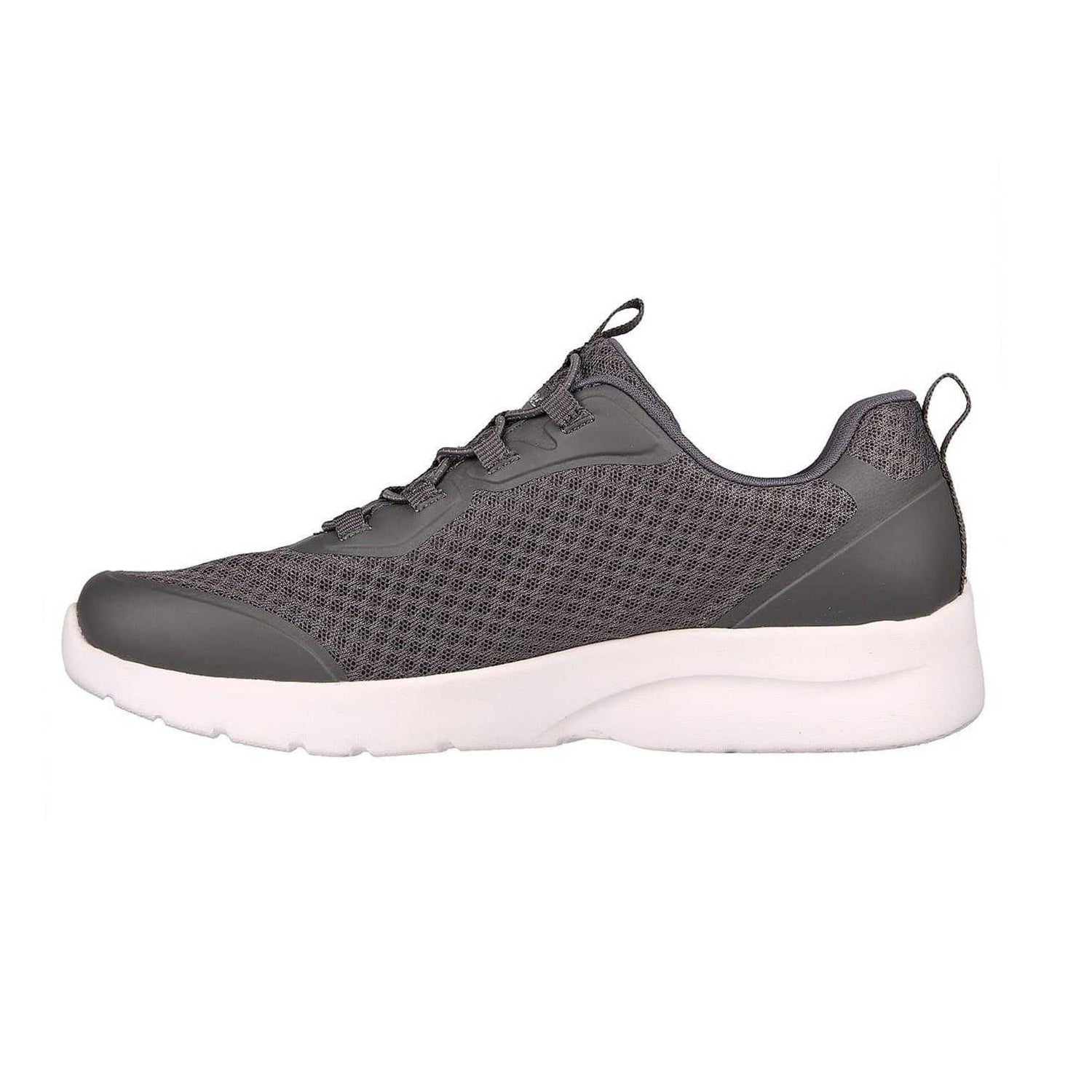 Charcoal - Back - Skechers Womens-Ladies Dynamight 2.0 Social Orbit Trainers