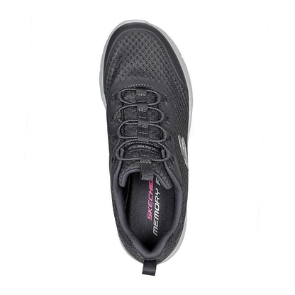 Charcoal - Side - Skechers Womens-Ladies Dynamight 2.0 Social Orbit Trainers