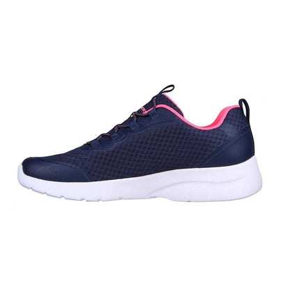 Navy-Hot Pink - Side - Skechers Womens-Ladies Dynamight 2.0 Social Orbit Trainers