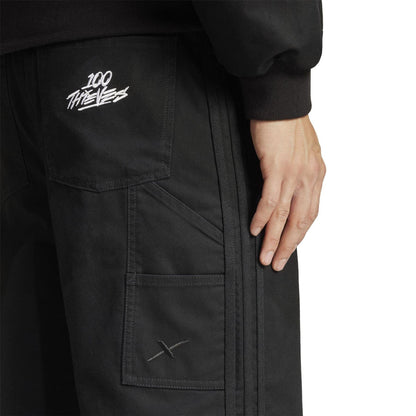 Black - Lifestyle - Adidas Mens Originals 100T Relaxed Fit Trousers