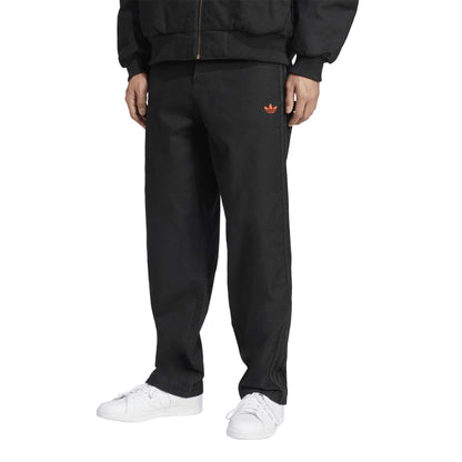 Black - Pack Shot - Adidas Mens Originals 100T Relaxed Fit Trousers