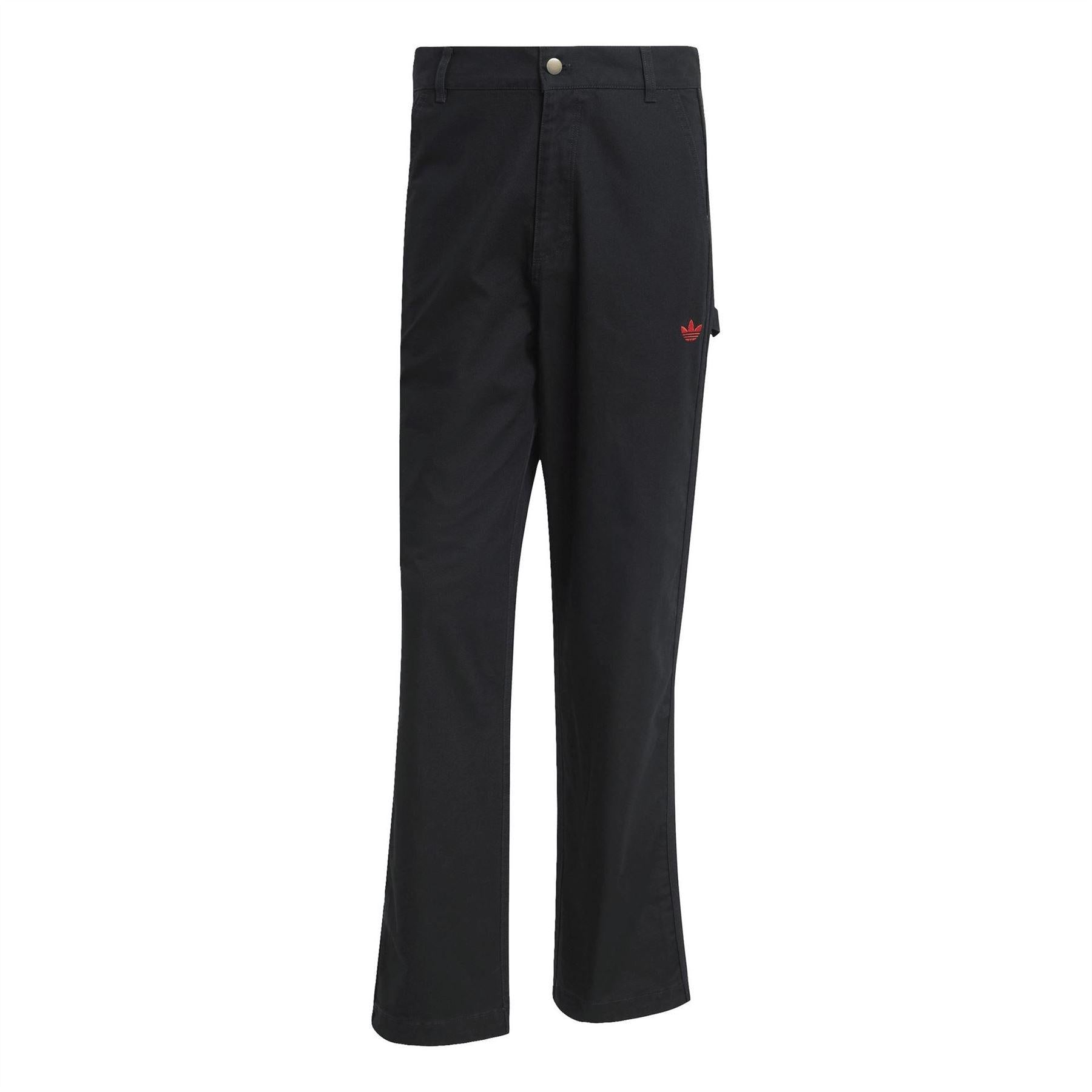 Black - Front - Adidas Mens Originals 100T Relaxed Fit Trousers