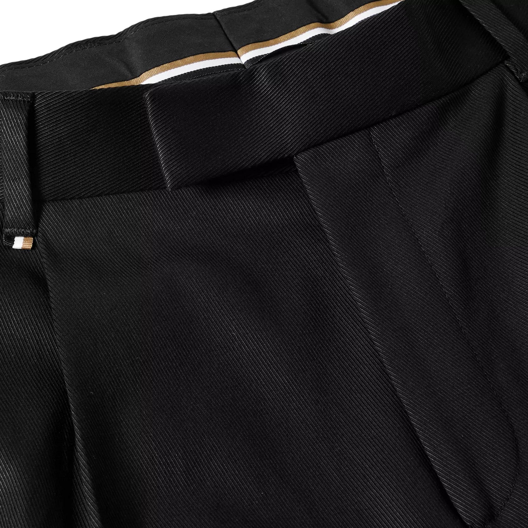 Black - Side - Boss Mens Pepe Straight Trousers