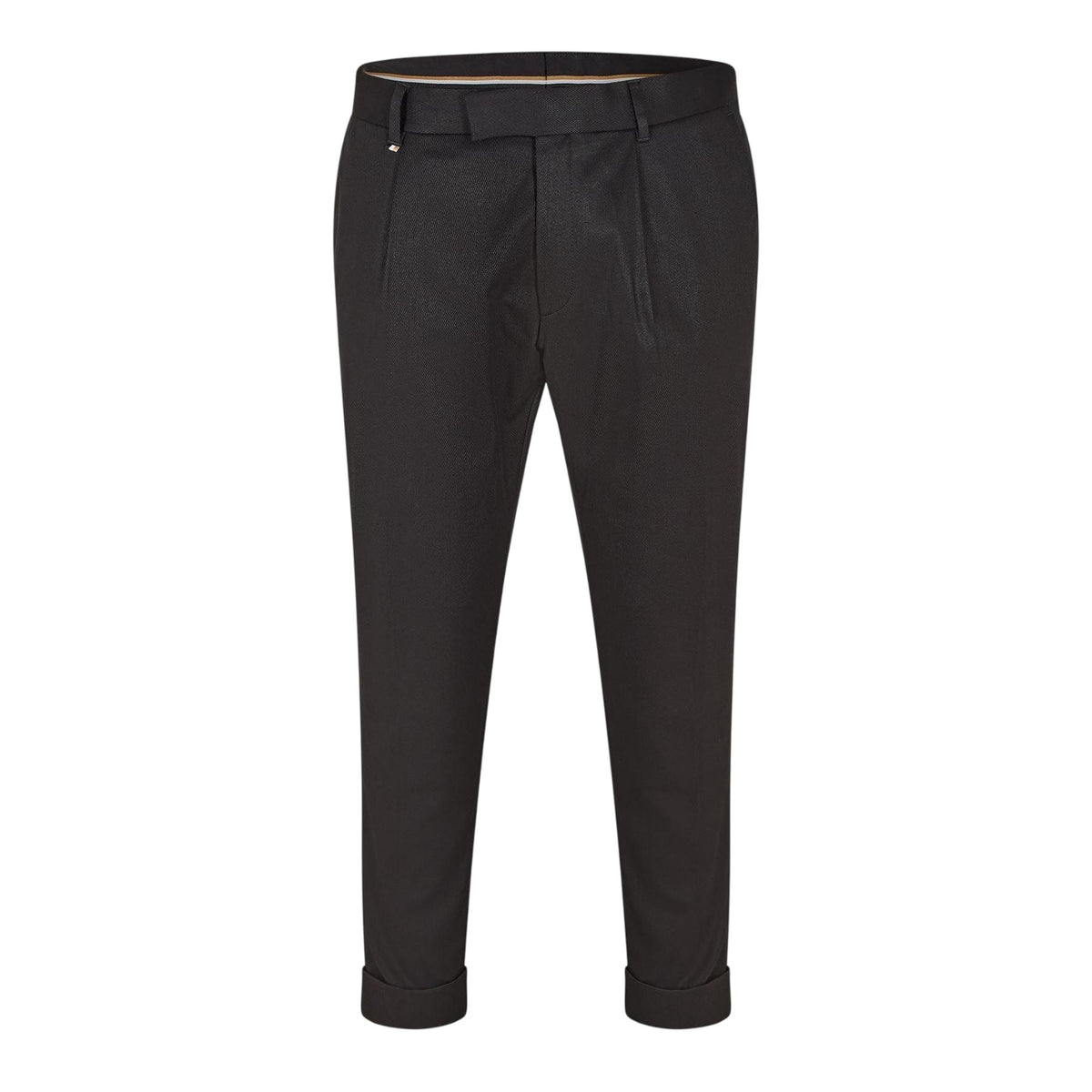 Black - Front - Boss Mens Pepe Straight Trousers