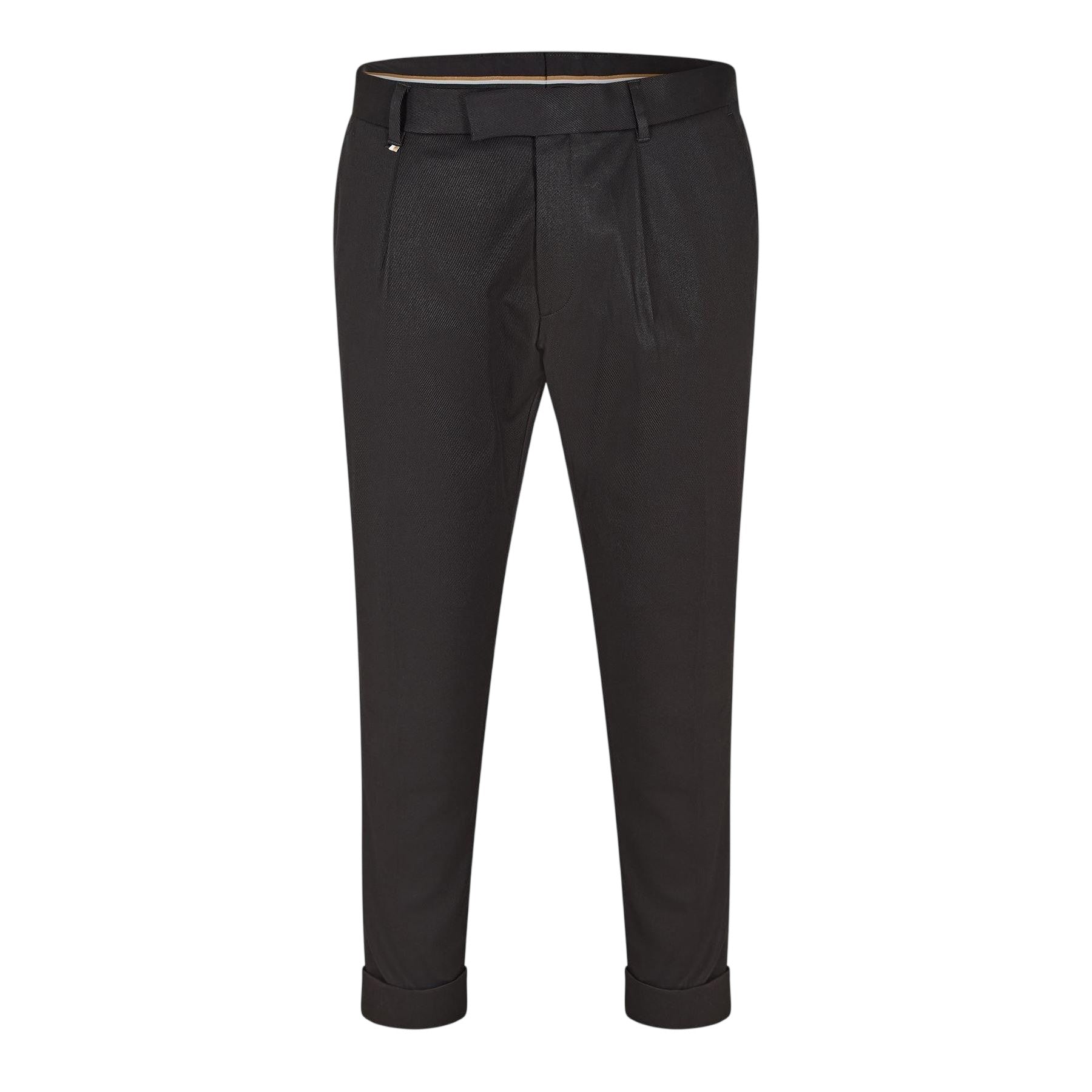 Black - Front - Boss Mens Pepe Straight Trousers