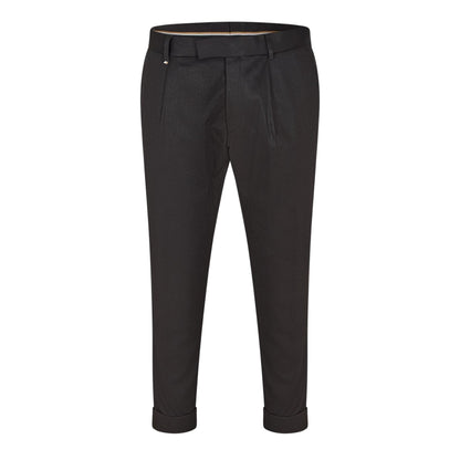 Black - Front - Boss Mens Pepe Straight Trousers