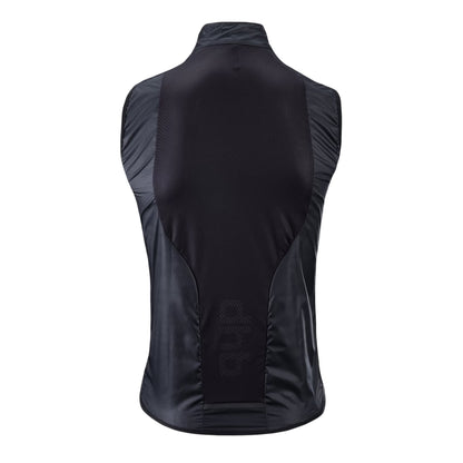 Black - Back - dhb Mens Blok Lightweight Fitted Gilet