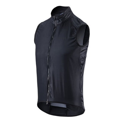 Black - Side - dhb Mens Blok Lightweight Fitted Gilet