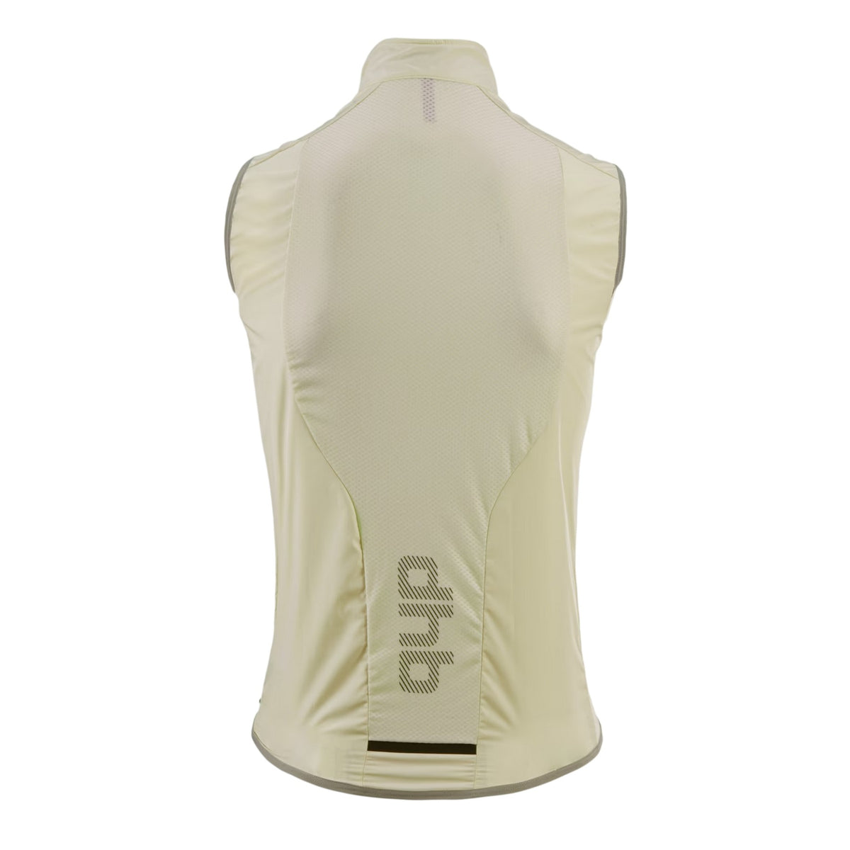 Cream - Back - dhb Mens Blok Lightweight Fitted Gilet