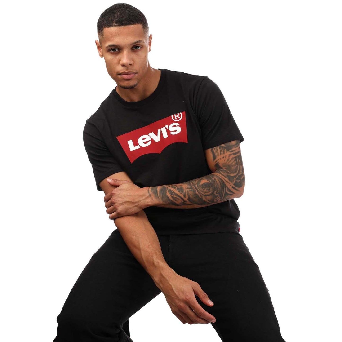 Black - Lifestyle - Levis Mens Graphic Set-in T-Shirt