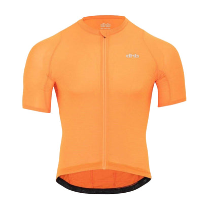 Orange - Front - dhb Mens Aeron 3.0 Cycling Jersey