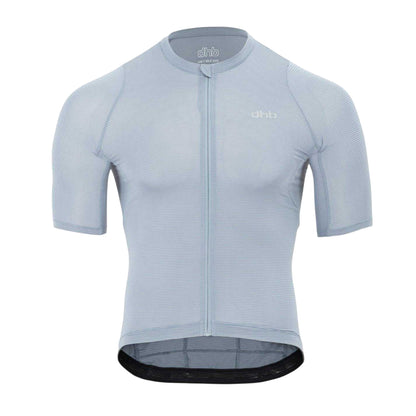 Grey - Front - dhb Mens Aeron 3.0 Cycling Jersey
