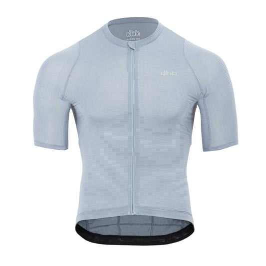 Grey - Front - dhb Mens Aeron 3.0 Cycling Jersey