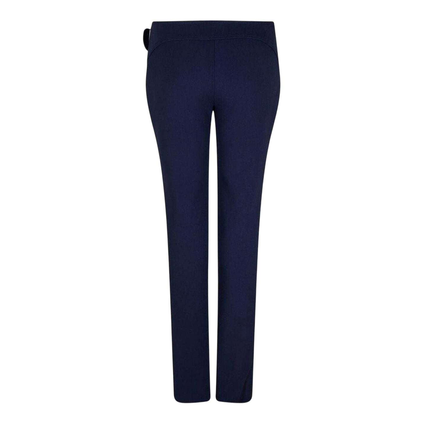 Cobalt Blue - Back - Off White Womens-Ladies Regular Trousers
