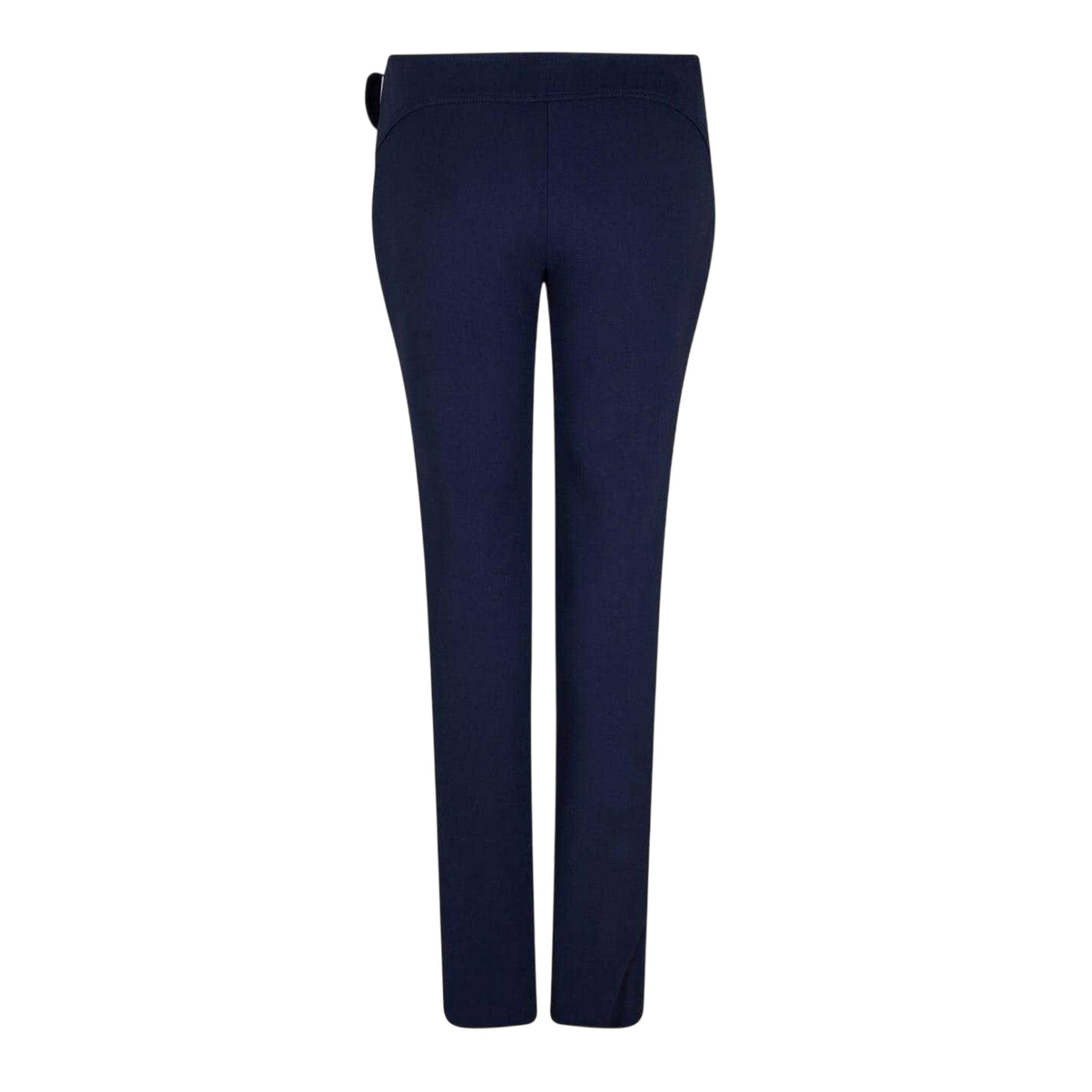 Cobalt Blue - Back - Off White Womens-Ladies Regular Trousers