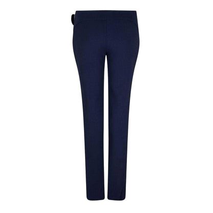 Cobalt Blue - Back - Off White Womens-Ladies Regular Trousers