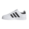 White-Black - Pack Shot - Adidas Childrens-Kids Breaknet 2.0 Synthetic Leather Trainers