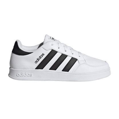 White-Black - Lifestyle - Adidas Childrens-Kids Breaknet 2.0 Synthetic Leather Trainers