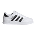 White-Black - Lifestyle - Adidas Childrens-Kids Breaknet 2.0 Synthetic Leather Trainers